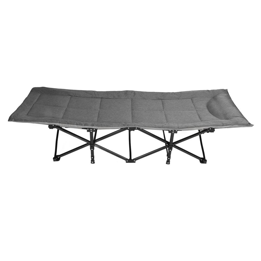 Portable Folding Camping Cot 3D Memory Pillow Folding Bed Outdoor Recliner Beds For Camping
