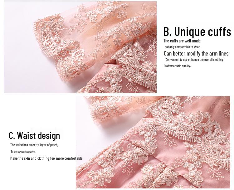 Vielseitiges Jugendliches Feen-Stickspitzenkleid - Übergröße, Neu Herbst/Frühling