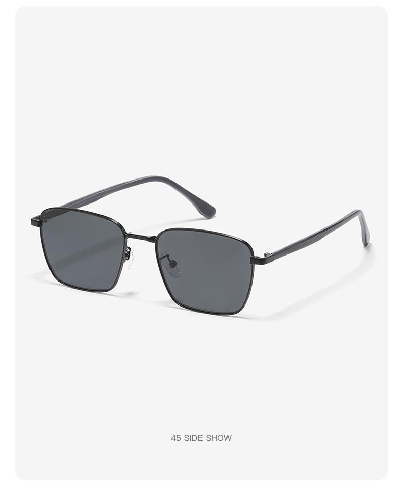 Unisex Nylon Polarized Retro Square Sunglasses - UV Protection for Driving