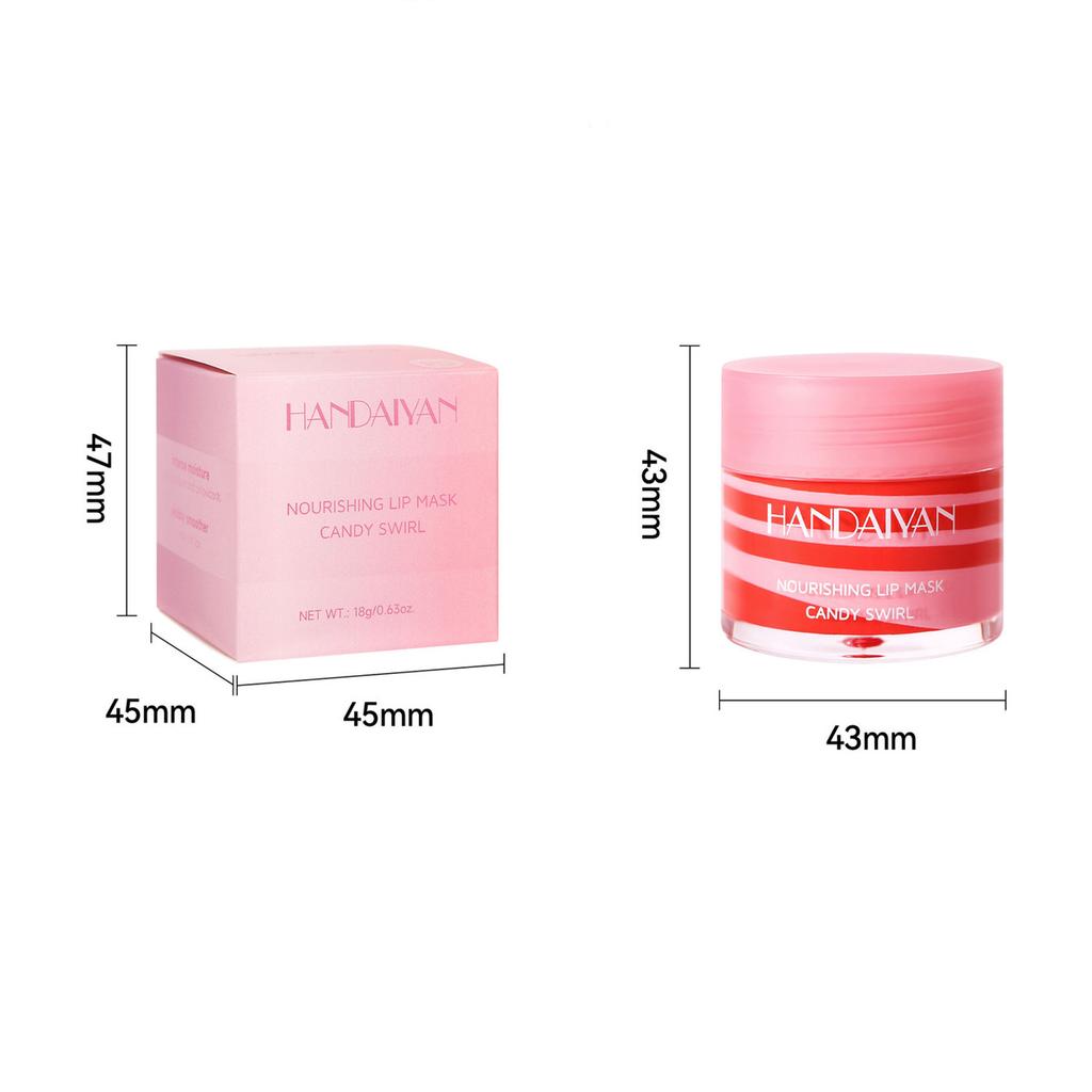 Candy Nourishing Lip Mask, 6-Color Fruit Moisturizing Lip Sleeping Mask, Hydrating Lip Balm for Dry Chapped Lips, Lip Care
