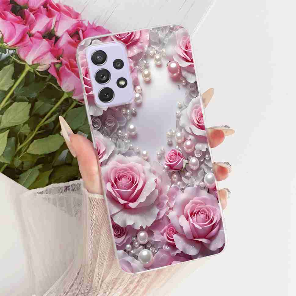 Für Samsung A72 Hülle SM-A725F Fundas Weiches Silikon Luxuriöse Bemalte Abdeckung Hüllen Für Samsung Galaxy A72 Gehäuse Bumper