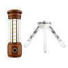 Brass Camping Flashlight 2-in-1 Outdoor Tent Light Torch Camping Light Multifunctional Emergency Lamp for Fishing Hiking