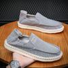 Fashion Men's Retro Canvas Shoes Lightweight Soft Sole Loafers 2025 Spring Autumn Round Toe Non-slip Sneakers Zapatillas De Deporte