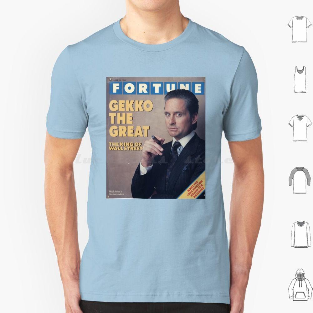 Gordon Gekko Fortune Magazine T Shirt Big Size 100 Cotton Gordon Gekko Gekko Fortune Wall Street Michael Douglas Finance