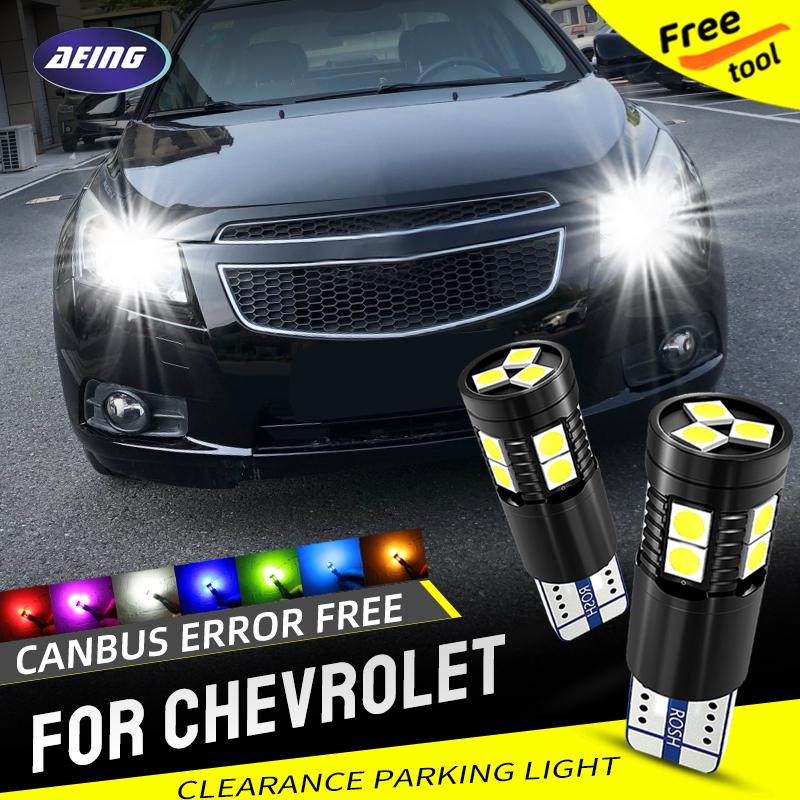 2×T10 W5W LED Clearance Parking Lights Bulbs No Error For Chevrolet Aveo Kalos Astro Captiva Corvette Cruze Epica Lacetti Lanos