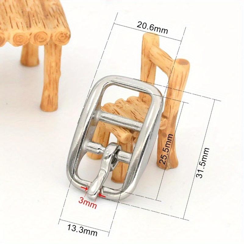

1 шт. Регулируемая пряжка для ремня из нержавеющей стали, пряжка-штифт с двойной перекладиной, трехщелевой слайдер, аксессуары для конской уздечки, шлейки, детали ремня