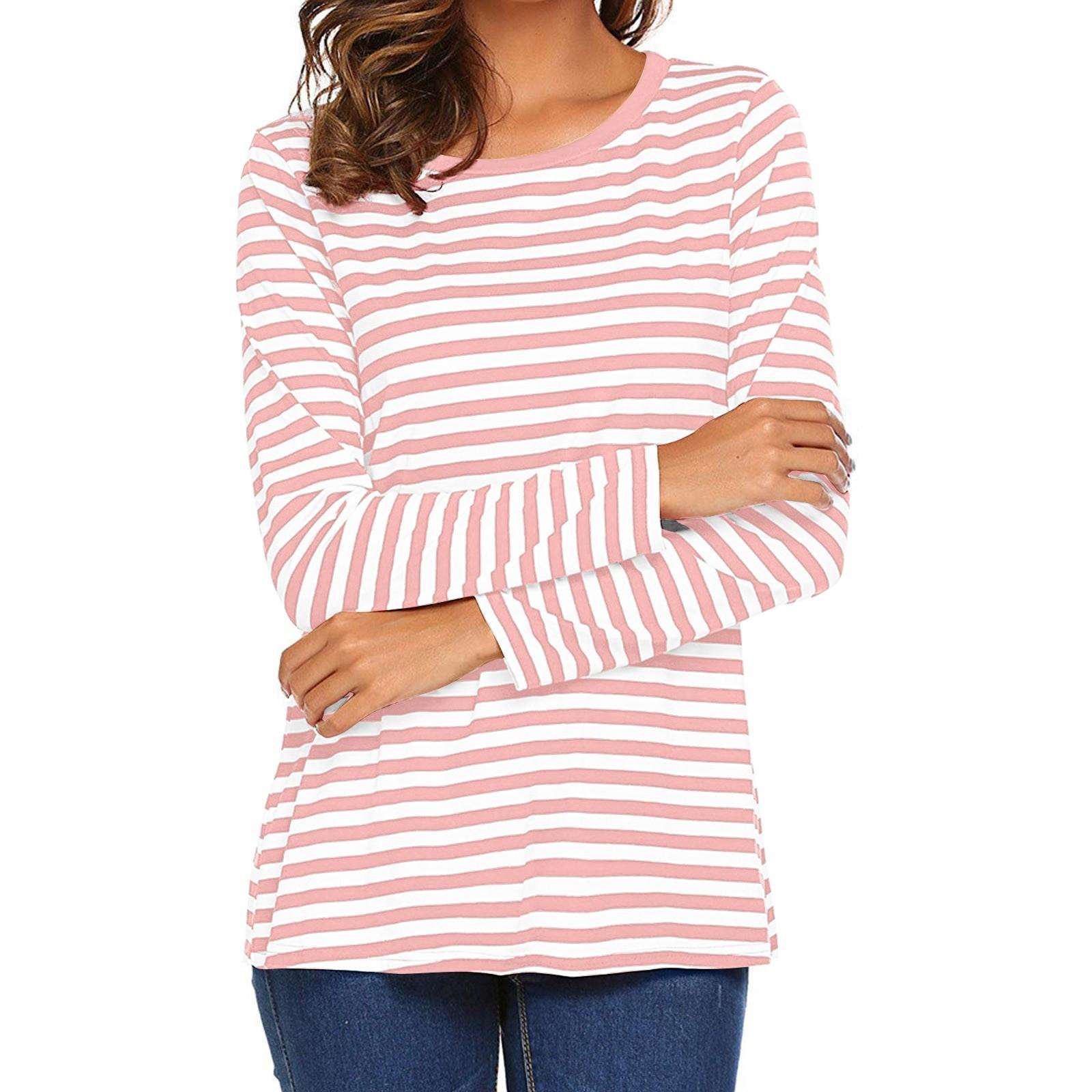 

Женская летняя рубашка, модный свободный повседневный однотонный топ с v-образным вырезом XL розовый