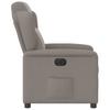Electric Reclining Armchair, Taupe Color, Upholstered In Fabric