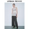 UR 2024 Autumn Women's Slit Sleeveless Knit Top