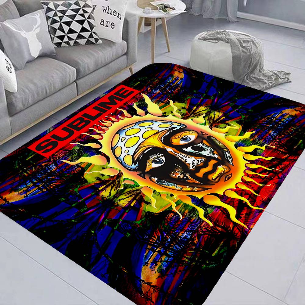 Sublime Band Floor Mat Rectangle Anti-slip Home Soft Badmat Front Door Indoor Outdoor Mat el Decor Mat