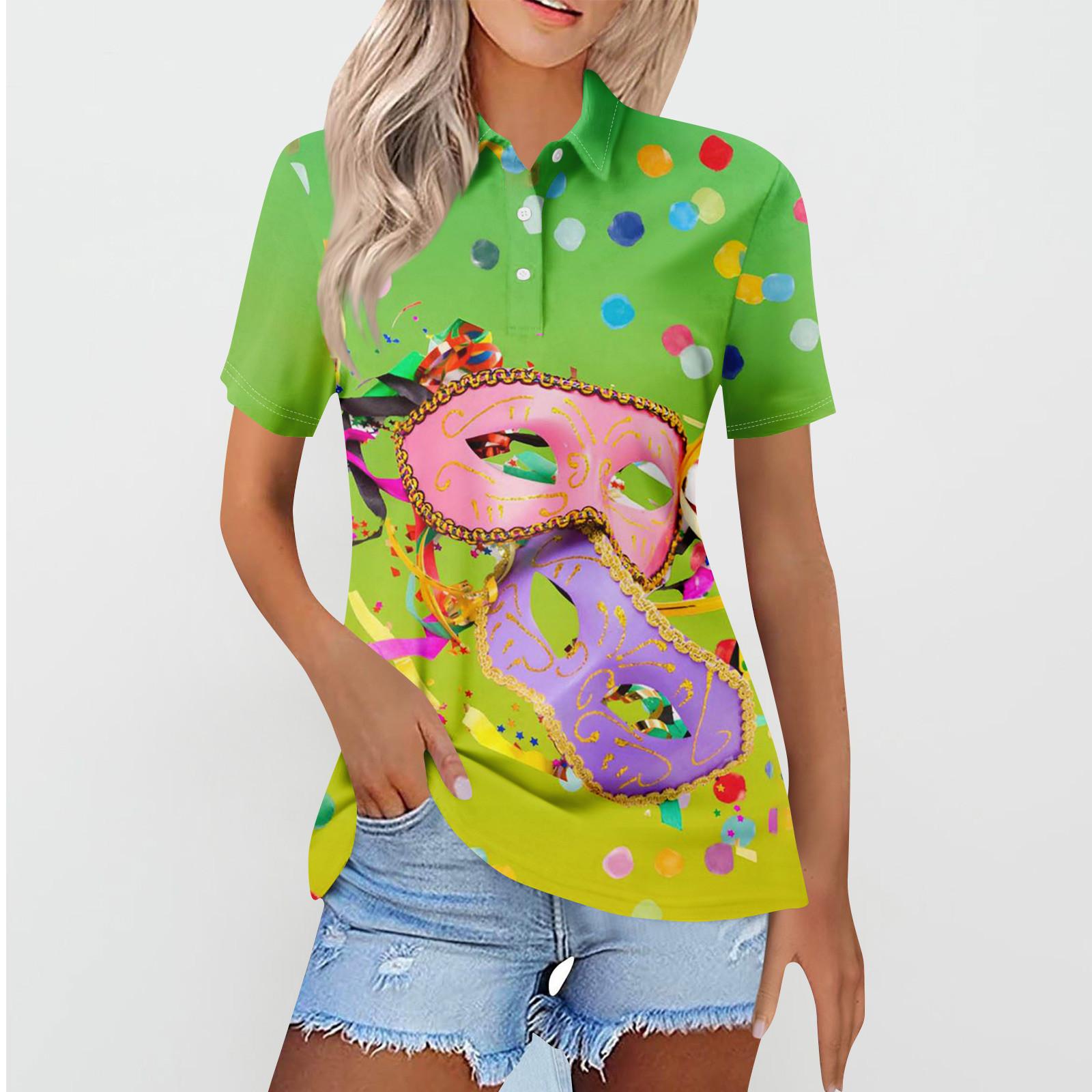 

Женская повседневная футболка с v-образным вырезом и коротким рукавом с цветочным принтом и декоративными пуговицами, топ S жёлтый