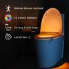 16-Color Motion-Sensing Toilet Seat Night Light with Motion Sensor Toilet Light LED RGB Night Light for Bathroom,Battery Not Included