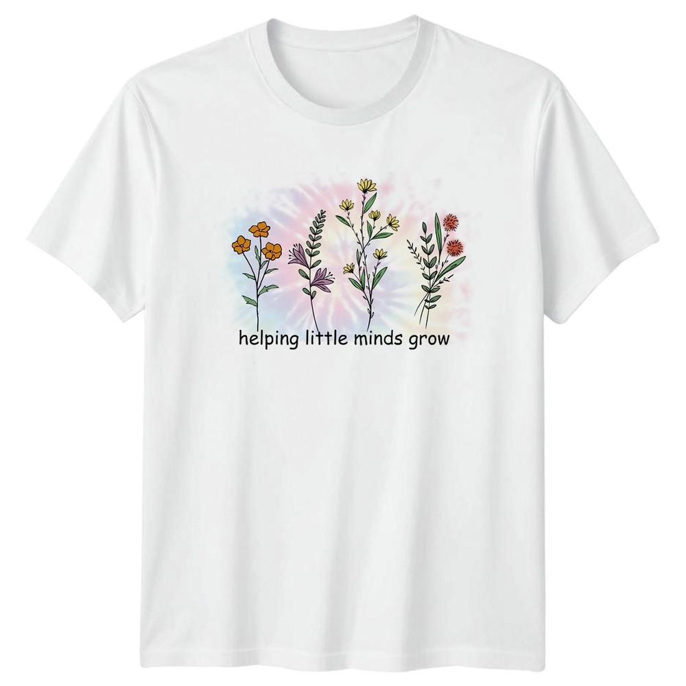 Helping Little Minds Grow Unisexs TShirt Teacher Appreciation Gift For Her S