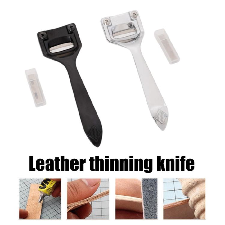 Multipurpose Leather Craft Tool Metal Leather Skiver Leathercraft Cutting Skiving Tool for Leather Bags, Belts Making