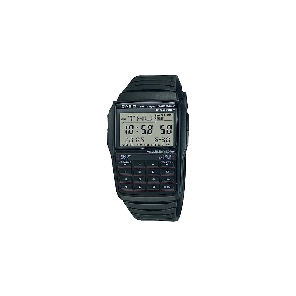 Casio Data Bank DBC-32-1A Digital Men s Watch Black with Original Box