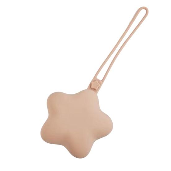 

Держатель для пустышки в форме звезды, силиконовый дорожный органайзер для пустышки, портативная сумка для хранения пустышки розовый