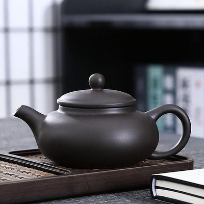 Lila Sand Teekanne Groß Großes Fassungsvermögen Keramik Rein Handgefertigt Yixing Tee Einzelkanne Kung Fu Tasse Teeset