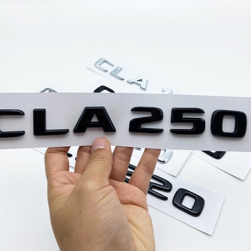 

3D Буквы CLA180 CLA200 CLA220 CLA250 CLA260 Эмблема ABS для C118 Автомобильное крыло Багажник Задний логотип Наклейка CLA200d чёрный