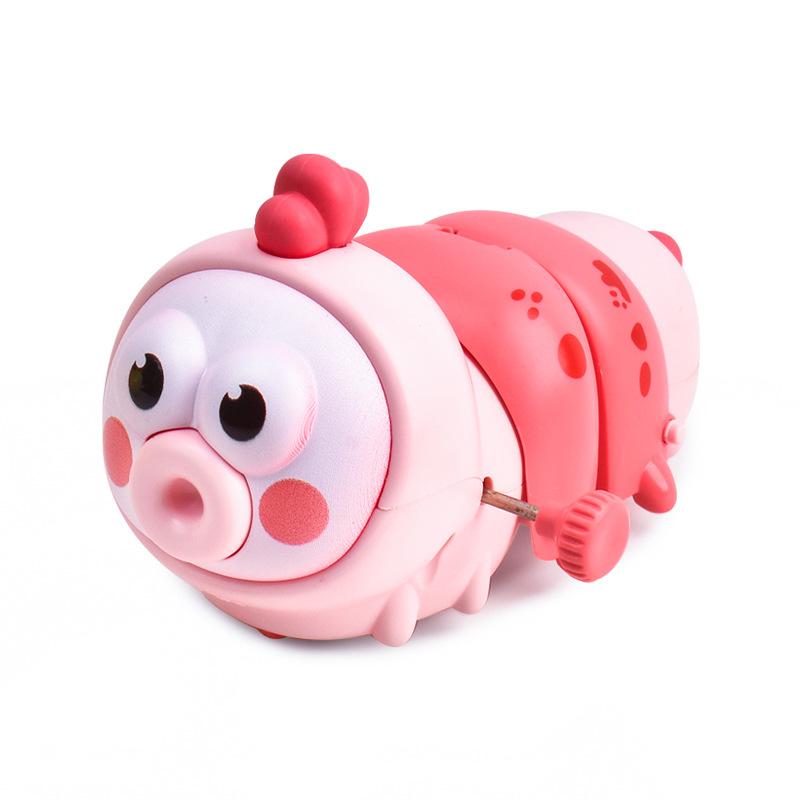 Wind-up Colorful Caterpillar Toy Cartoon Chain Crawling Insect Kids Parent Interactive Play Toy