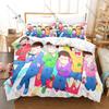 Funny Osomatsu San Theme Bedding Set 3 Piece Duvet Cover Set Home Textile For Kpop Fans Gift For Fans Bedroom Decor