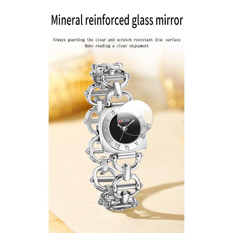 Fashion Rectangle Women Watches Ladies Stainless Steel Strap Waterproof Quartz Wristwatches Reloj Mujer