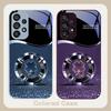 Fioletowy Czterolistny Koniczyna Dla Samsung S8 S9 S10 20 U ltra S21 Pro S22 Plus S23 FE S24 Ultra S25 Edge S25Ultra Szklane Etui na Telefon