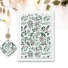 4PCS Christmas Clay Transfer Paper 95x138mm Water Soluble Paper Clay Transfer Sheets for Clay Earring Jewelry Making