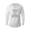 Men's Henry Collar Thin Daily Long Sleeve Autumn Fashion Casual Fitness V-neck Graphic T Shirts