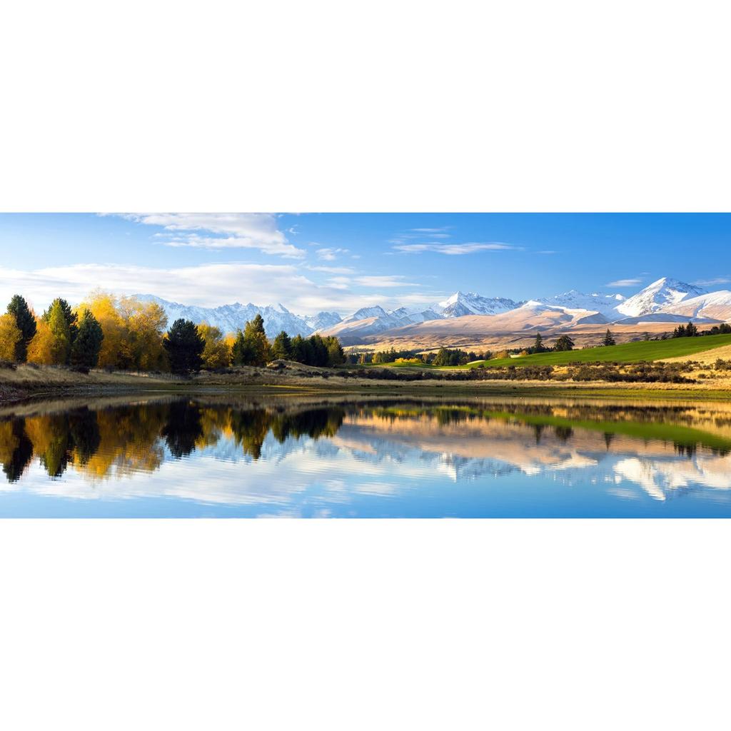 Landscape Canvas Painting, Lake Forest Mountain Scenery Painting Wall Art Decor Posters For Living Room Bedroom Prints Picture