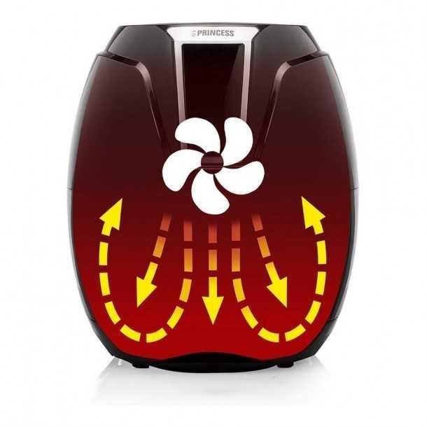 Friteuse - Princess - Aerofryer XL - 3,2 L - Température variable - Noir