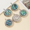 Copper Abalone Shell Pendant Necklace With Minimalist Design For Summer Jewelry Collection
