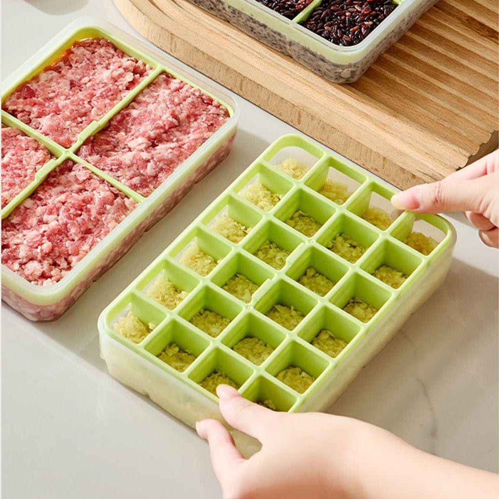 Detachable Food Storage Box 4/8/24 Grids Fresh Keeping Container Ice Cube Molds Food Fresh Keeping