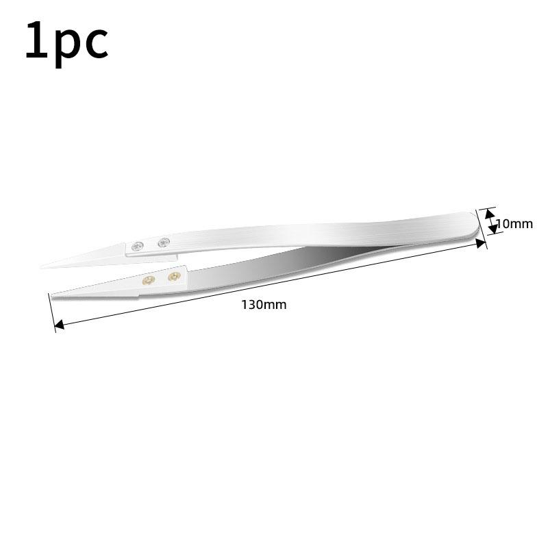 

Stainless Steel Ceramic Tipped Tweezers Ceramic Fine Pointed Tip Heat Resistant Tweezer Tips Heat Pointed Resistant Components A1