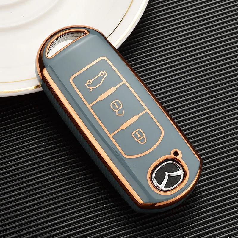 

Чехол для ключа Mazda - Подходит для Mazda 3 Axela, CX5, Atenza, CX4, CX-8 - Полная защита ключа автомобиля для женщин