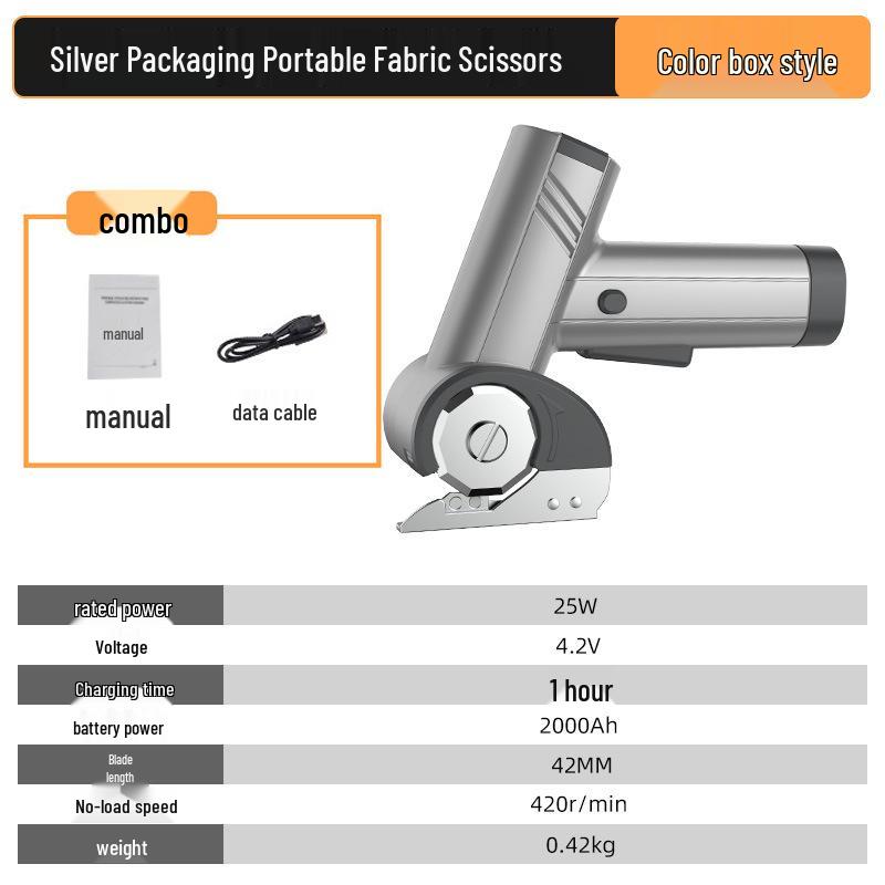 Akumulatorowe Bezprzewodowe Nożyce Elektryczne do Krawiectwa i Cięcia Tkanin