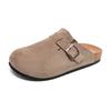 Halbschuhe für Herren Mules Wildleder Loafer Hausschuhe Offene Rückseite Freizeitschuhe Backless Slides Sandalen Plateau Slip-On Flache Schuhe