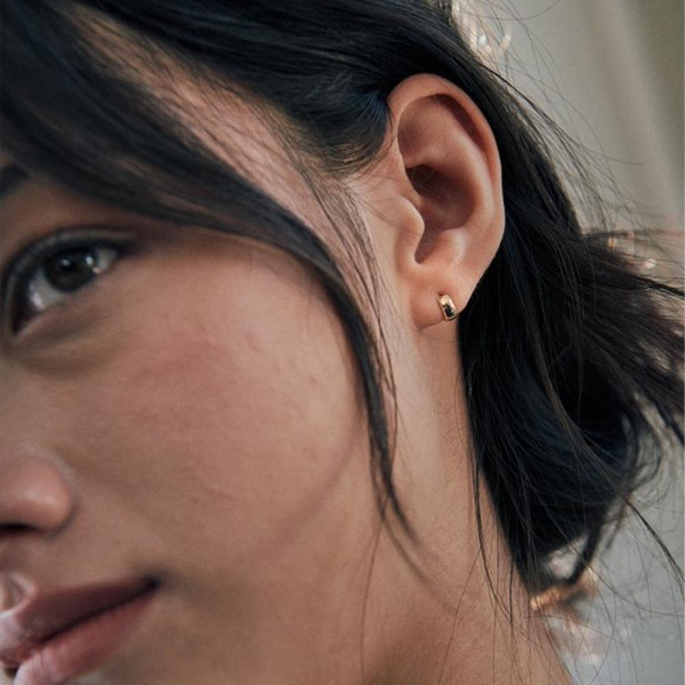 VERTE Bun Earring  Gold    Deux.silver.208