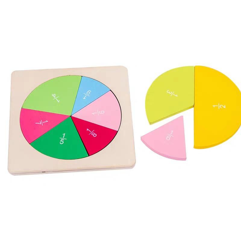 

Дроби Математический Учебный Инструмент Круглой Формы Инструмент Детям Монтессо Раннее Образование Развитие Математики Игрушка Подарки разноцветный