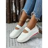 Spring and summer new fly-woven mother shoes one-pedal elastic mesh medium and old lightweight thick-soled casual shoes