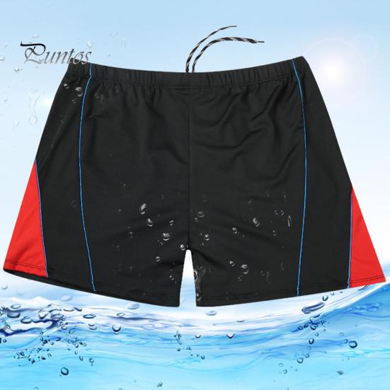 Trunchi de înot pentru bărbați, cu cordon, talie elastică, uscare rapidă, slim fit, mărime mare, culoare contrastantă, boxeri pentru baie, surfing, sporturi acvatice, pantaloni scurți de înot
