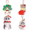 Mofusand Christmas Tree Cat Snowman Cat Plush Doll Pendant Home Decor Gifts And