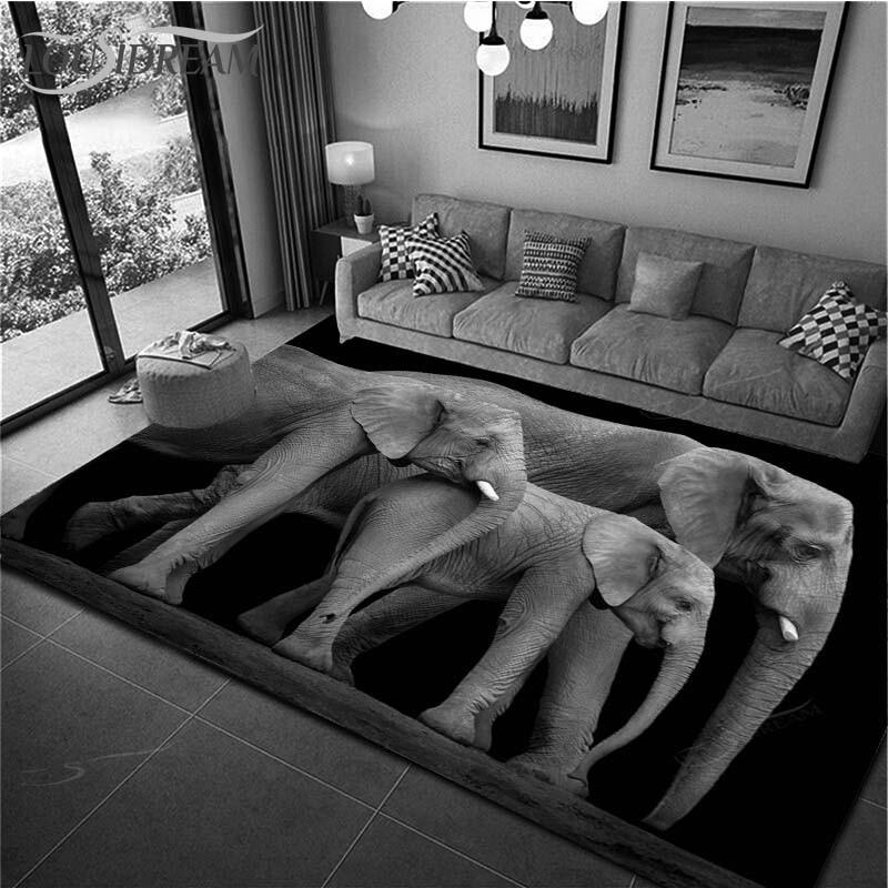 

Домашний декор с изображением слона, мягкие коврики для ванной комнаты и гостиной, ковры для гостиной, коврик для кухни, напольный коврик, коврик для спальни 60cm x 90cm