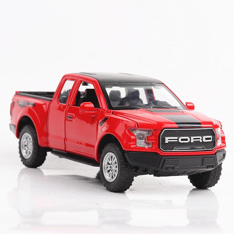 1:32 Raptor F150 Modified Pickup Alloy Car Model Diecasts Metal Toy Vehicles Car Model Simulation Sound Light Toy Gift