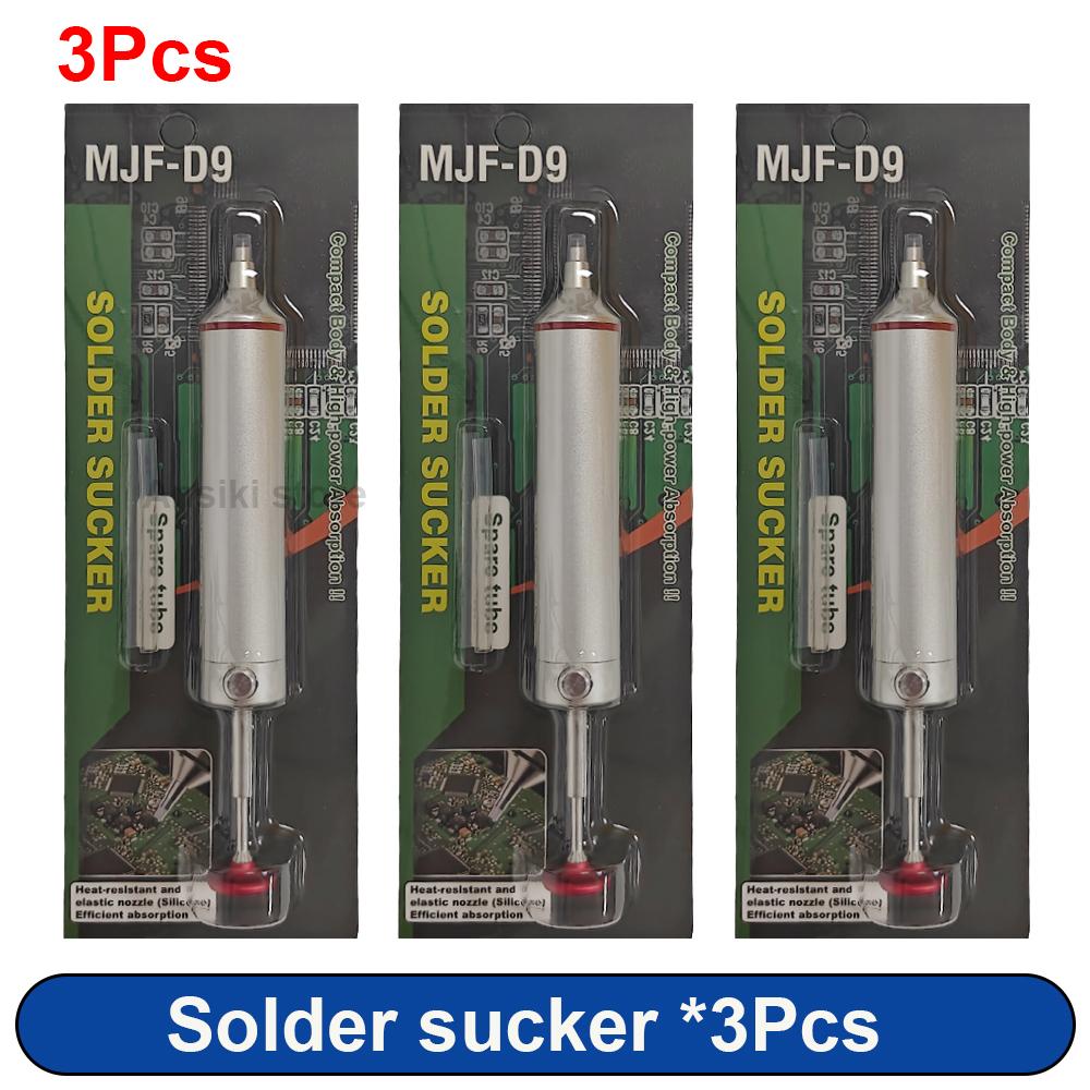 Aluminum Desoldering Pump Suction Tin Gun Soldering Sucker Pen Powerful Vacuum Iron Welding Repair Tool for Electronic Component