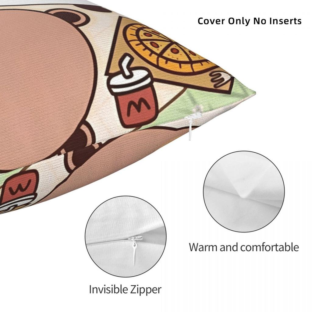 Decorative Pillowcase Bubu Dudu Bear And Panda Merch Chair Pillow Case Cover Square Multiple Sizes