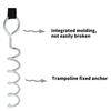 4Pcs Tent Stake Anchors Trampoline Ground Stake Tie Down Spirals Ground Anchors Stake With Strap For Trampolines Swings