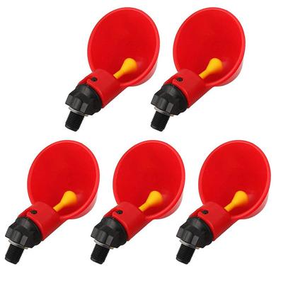5PCS Automatic Drinker Poultry Drinking Water Cups Plastic Drink Bowl for Poultry Chicken Birds Hen