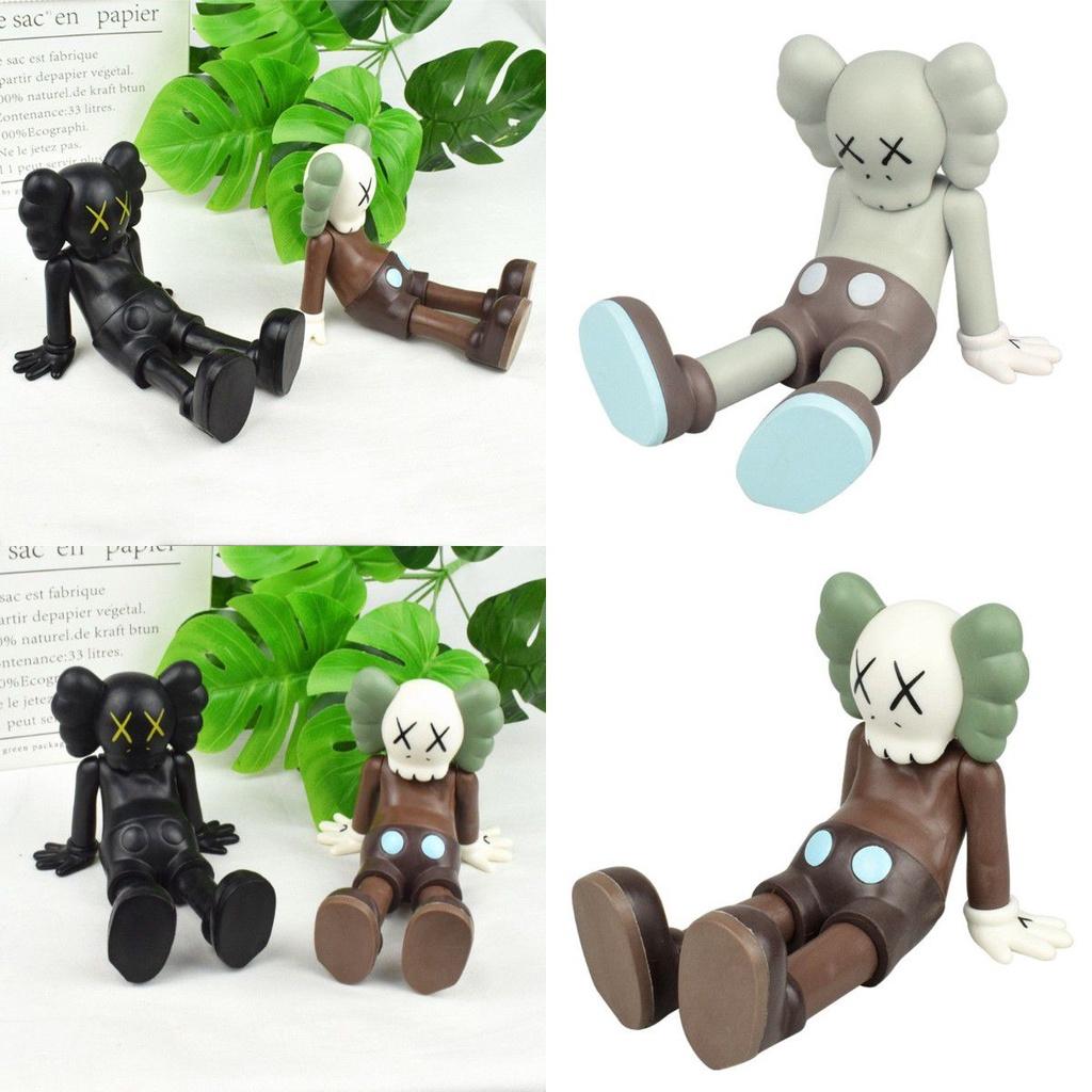 Stunning Black White Gray Kaws Companion Pen Holder Ornament Figure For Kids Fans