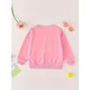 Kids Crewneck Sweatshirt, Cute Strawberry Print Long Sleeve Pullover, Autumn Winter Casual Tops