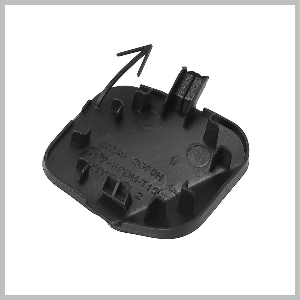 Black Front Right Bumper Tow Hook Towing Eye Cover Cap Replacement 622A0-9HS0A for Nissan Altima 2016-2018 Replacement Car Parts